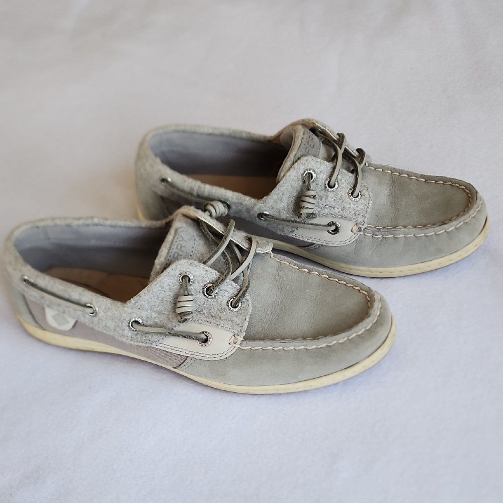 Women's Gray Boat Shoes